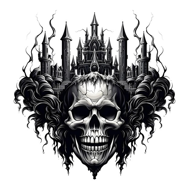 Castle Tattoo Design for Fantasy Lovers